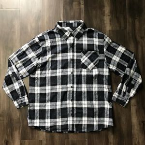 Stanley Black and White Flannel Good Quality Plaid